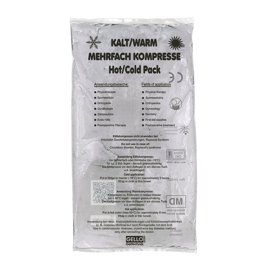 Kalt-/Warm-Kompresse Transparent, 21 x 38 cm