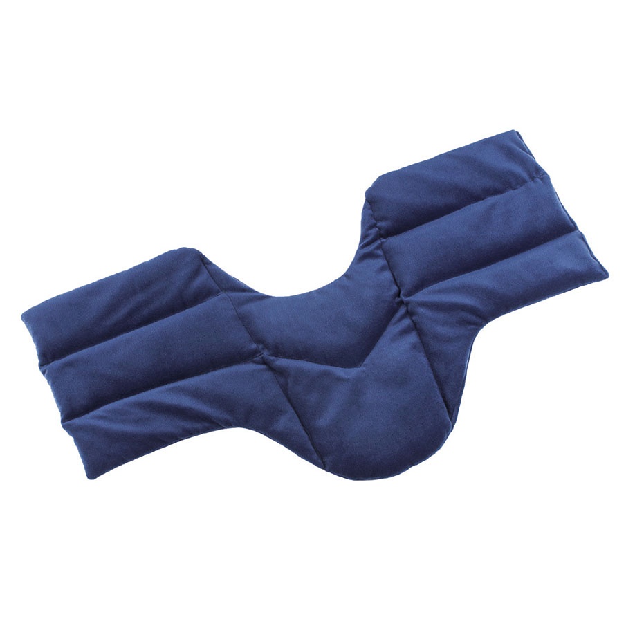 [MEG 600098] Kryotherm natur Traubenkern-Nackenkissen Comfort, blau, ca. 52 x 26 cm