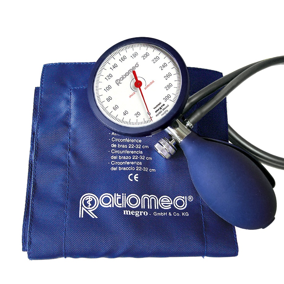 [MEG 602020] Blutdruckmessgerät ratiomed Doppelschlauch m. Klettenmanschette abw.