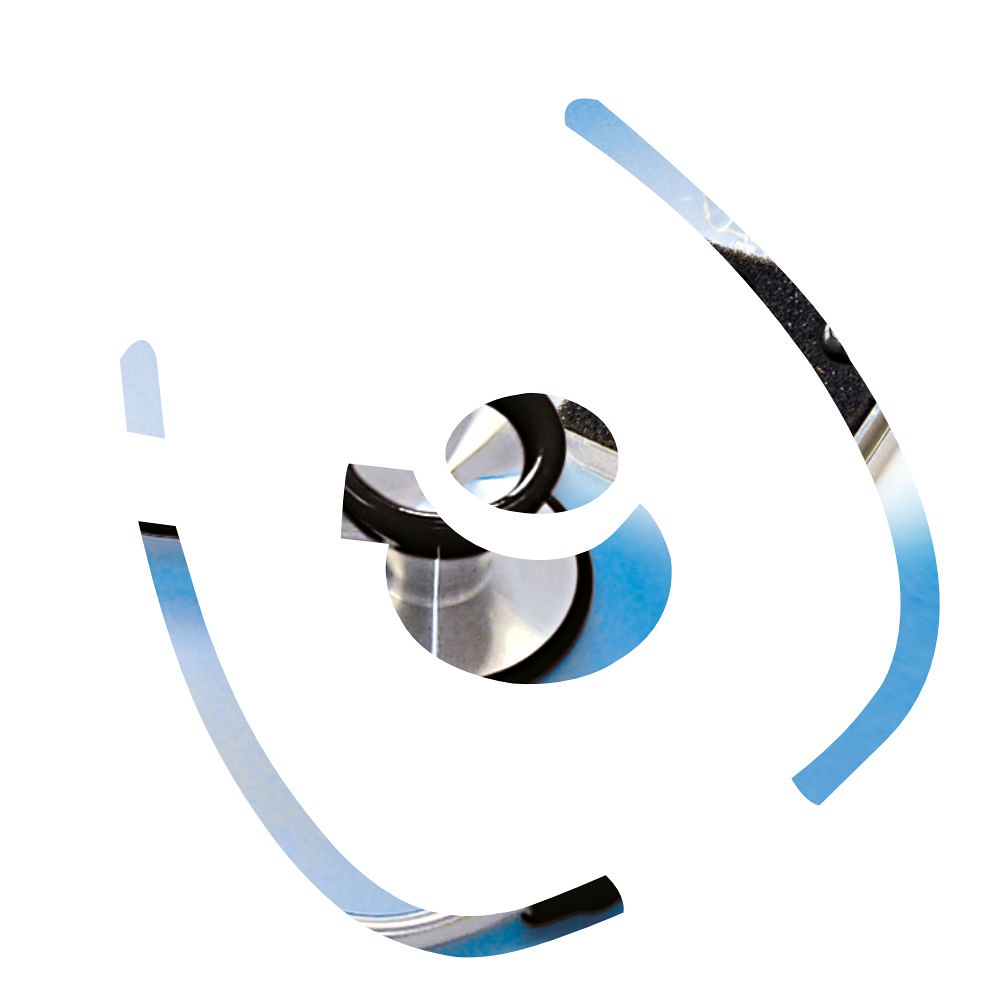 Stethoskop Edelstahl ratiomed Schwarz für Erwachsene