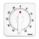 Laborwecker weiß 60 Min. Mit Wandaufhängung