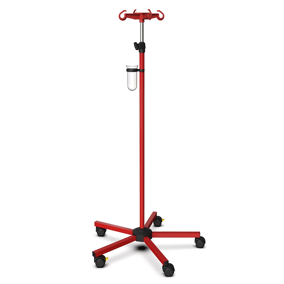 [MEG 80152] Infusionsständer ratiomed Rot (RAL 3020)