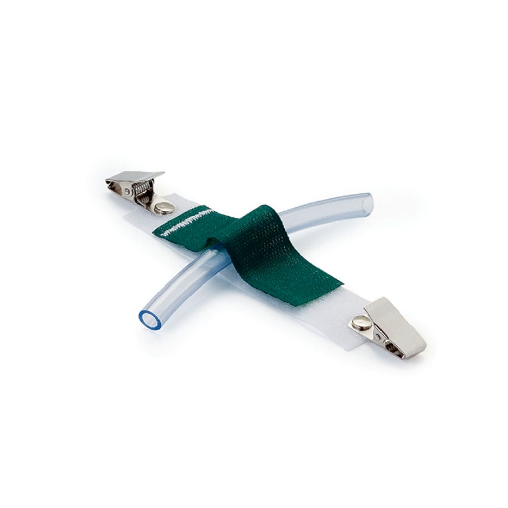 [MEG 803011] Universal-Schlauchhalter ratiomed OP-FIX DuoClip grün/weiß, 9,5x2,5 cm (25 Stck)