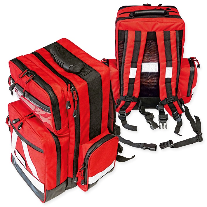 Notfallrucksack ''WasserStopp'' ratiomed Groß, rot, leer