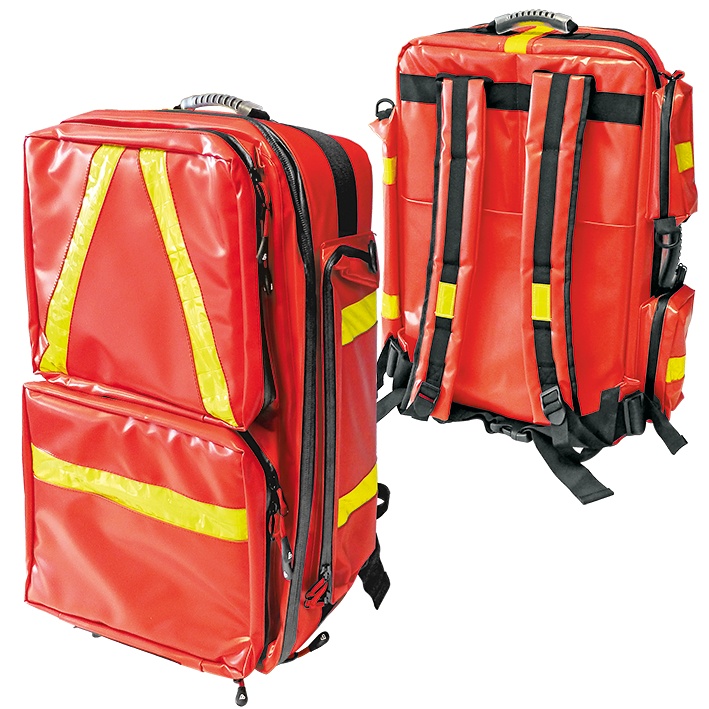 [MEG 849125] Notfallrucksack ''WasserStopp'' PROFI PLANE, rot, leer