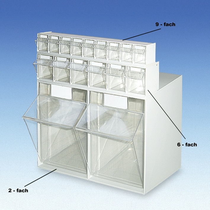 [MEG 920061] Spritzen -und Kanülenspender 6-fach weiß