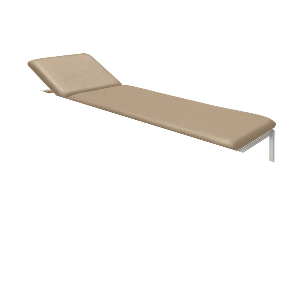 Untersuchungsliege ratiomed nougat Verchromt, inkl. Rollenhalter