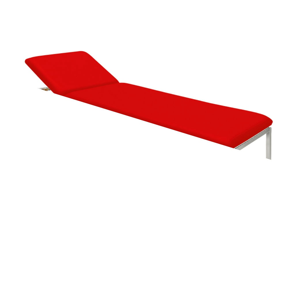 Untersuchungsliege ratiomed rot Verchromt, inkl. Rollenhalter