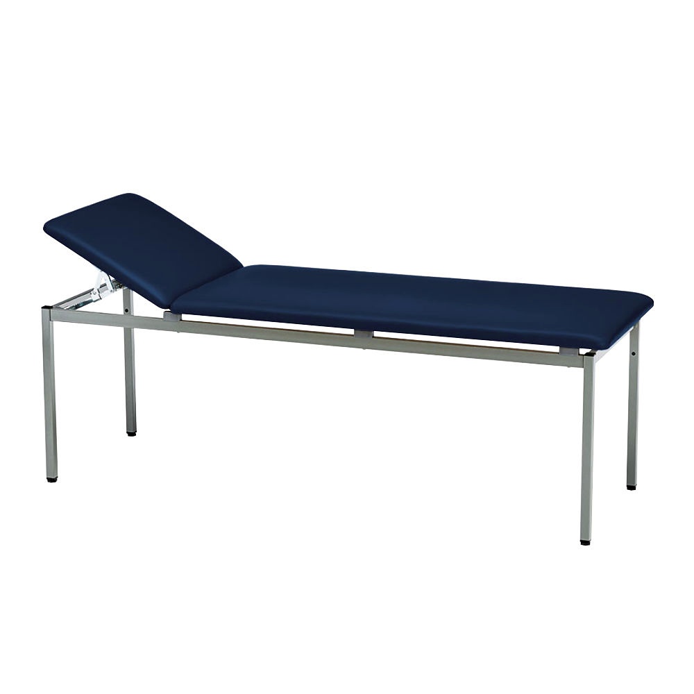 Untersuchungsliege classic ozean Graualumium lackiert, inkl. Rollenhalter