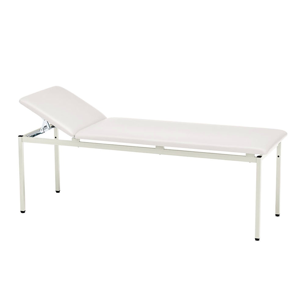 Untersuchungsliege classic weiß Grauweiß lackiert, inkl. Rollenhalter