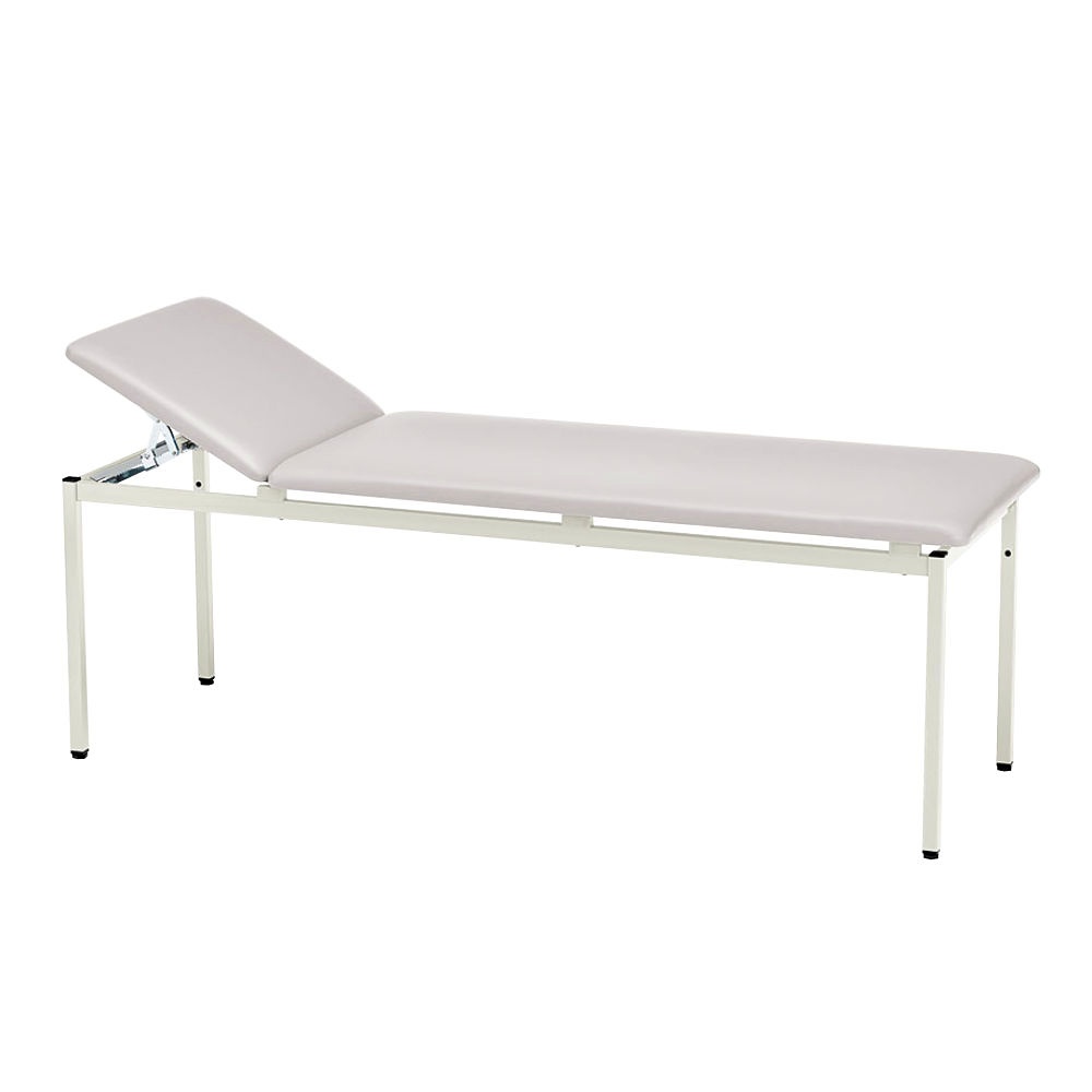 Untersuchungsliege classic silbergrau Grauweiß lackiert, inkl. Rollenhalter