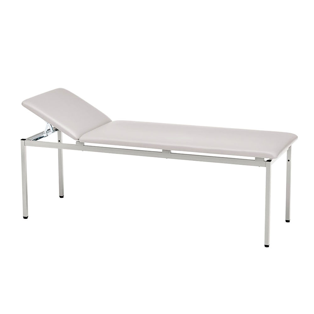 Untersuchungsliege classic silbergrau Weißaluminium lackiert,inkl.Rollenhalter