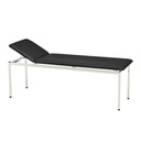 Untersuchungsliege classic schwarz Grauweiß lackiert, inkl. Rollenhalter