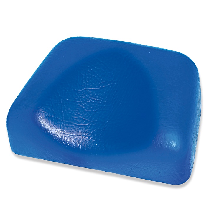 [MEG 940100.07] Kopflagerungspolster mit Kopfmulde PVC blau, 19,5 x 14 x 5/2 cm