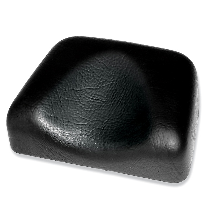 Kopflagerungspolster mit Kopfmulde PVC schwarz, 19,5 x 14 x 5/2 cm