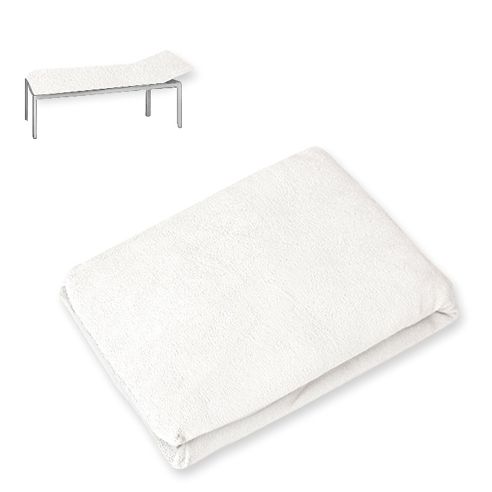 Liegenbezug Frottee weiß 65 x 195 cm