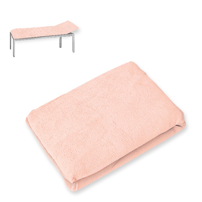 [MEG 940101.10] Liegenbezug Frottee apricot 65 x 195 cm