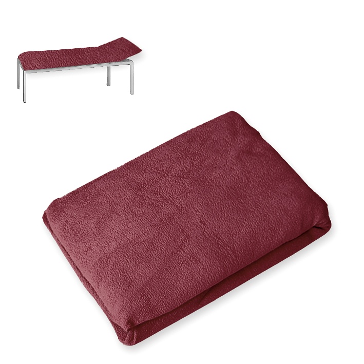 [MEG 940101.13] Liegenbezug Frottee brombeer 65 x 195 cm