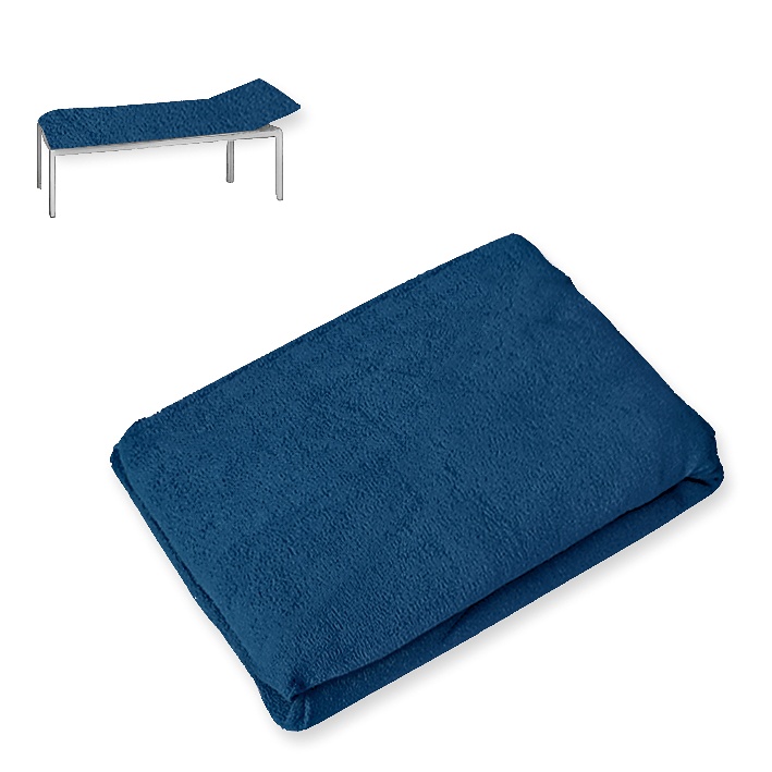 [MEG 940101.27] Liegenbezug Frottee marine 65 x 195 cm