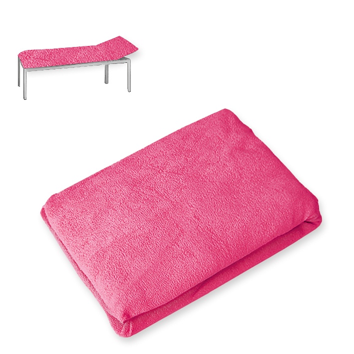 [MEG 940101.50] Liegenbezug Frottee pink 65 x 195 cm