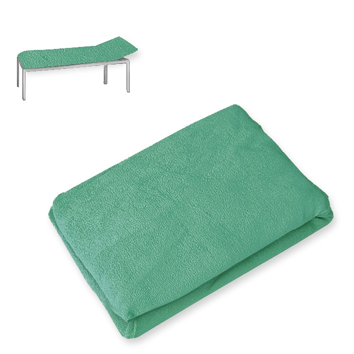 [MEG 940102.18] Liegenbezug Frottee jade 80 x 200 cm