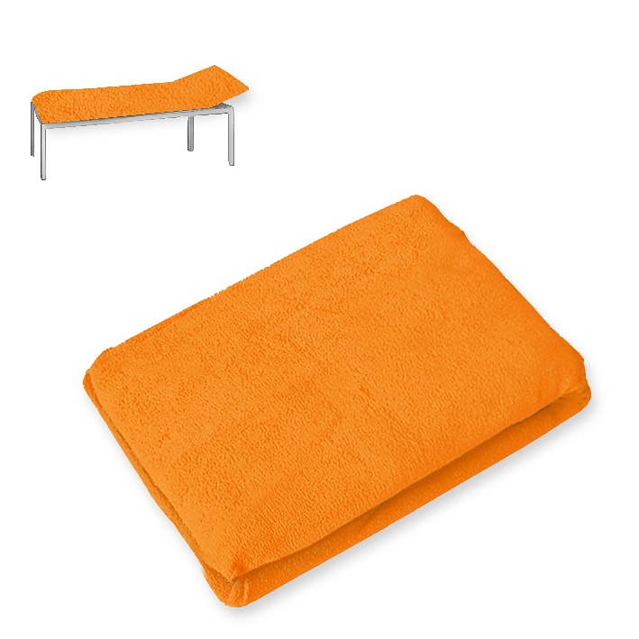 [MEG 940102.65] Liegenbezug Frottee orange 80 x 200 cm