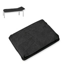 Liegenbezug Frottee schwarz 80 x 200 cm