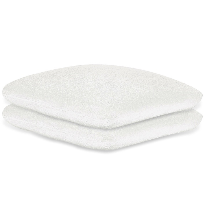 Kissenbezüge Frottee weiß, 40 x 40 cm Mit Reißverschluss (2 Stck.)