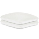 Kissenbezüge Frottee weiß, 40 x 40 cm Mit Reißverschluss (2 Stck.)