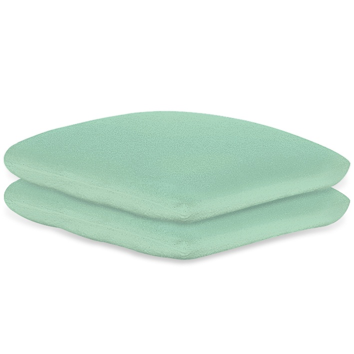 [MEG 940105.02] Kissenbezüge Frottee mint, 40 x 40 cm Mit Reißverschluss (2 Stck.)