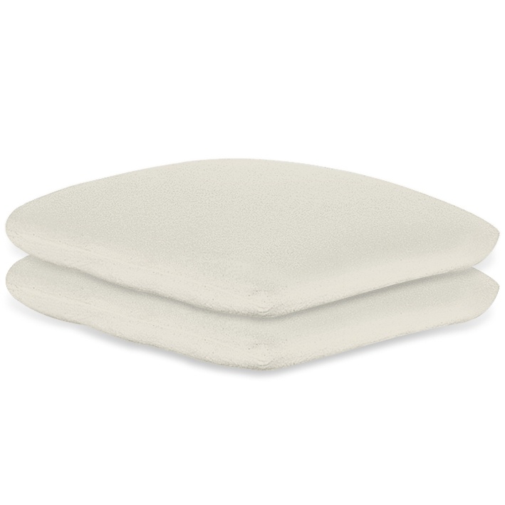 [MEG 940105.05] Kissenbezüge Frottee silbergrau 40 x 40 cm, mit Reißverschluss (2 Stck.)