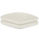 Kissenbezüge Frottee silbergrau 40 x 40 cm, mit Reißverschluss (2 Stck.)