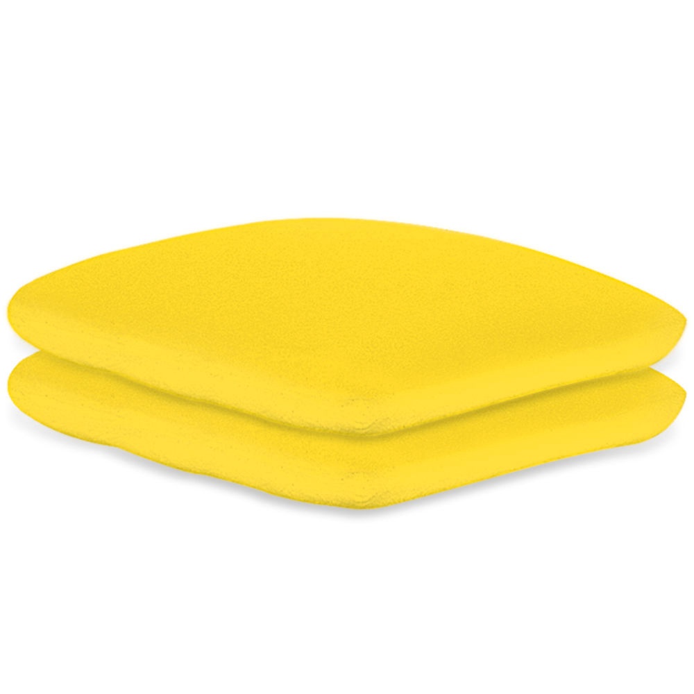 [MEG 940105.06] Kissenbezüge Frottee gelb, 40 x 40 cm Mit Reißverschluss (2 Stck.)