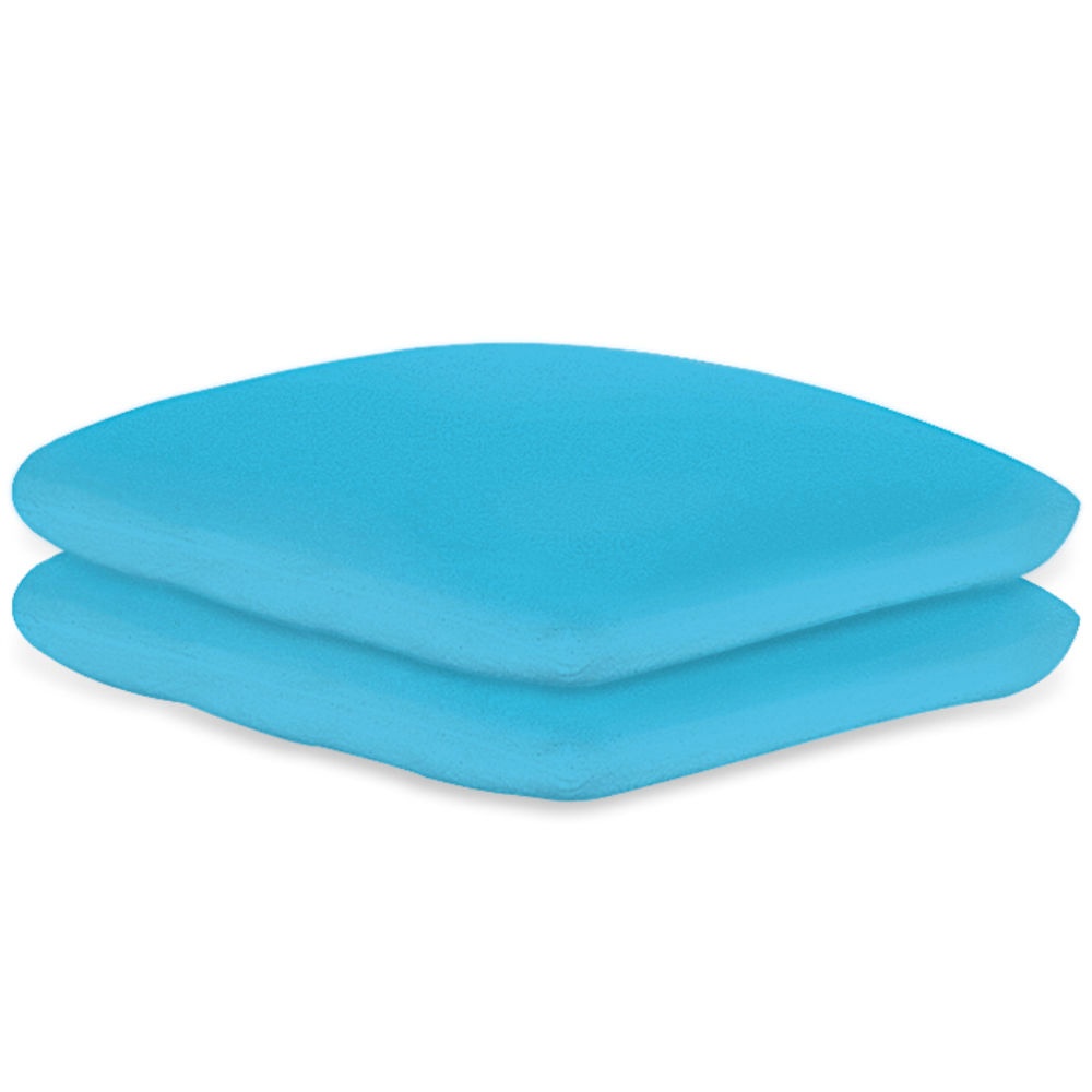 Kissenbezüge Frottee türkisblau 40 x 40 cm, mit Reißverschluss (2 Stck.)