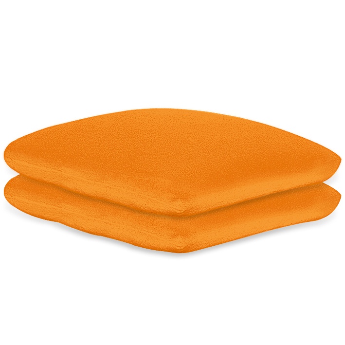 Kissenbezüge Frottee orange, 40 x 40 cm Mit Reißverschluss (2 Stck.)