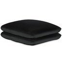 Kissenbezüge Frottee schwarz 40 x 40 cm, mit Reißverschluss (2 Stck.)