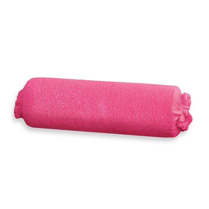 Nackenrollenbezug Frottee pink Für Rollen 50 cm