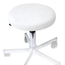 Hockerbezug Frottee weiß Für Hocker 40 bis 45 cm Ø
