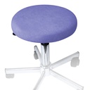 Hockerbezug Frottee viola Für Hocker 40 bis 45 cm Ø