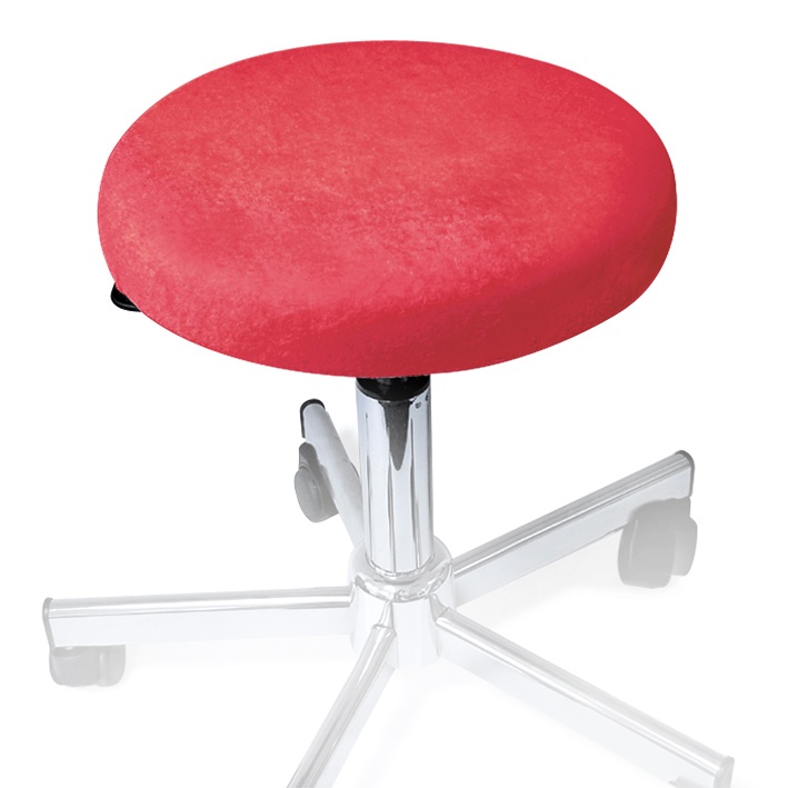 Hockerbezug Frottee bordeaux Für Hocker 40 bis 45 cm Ø