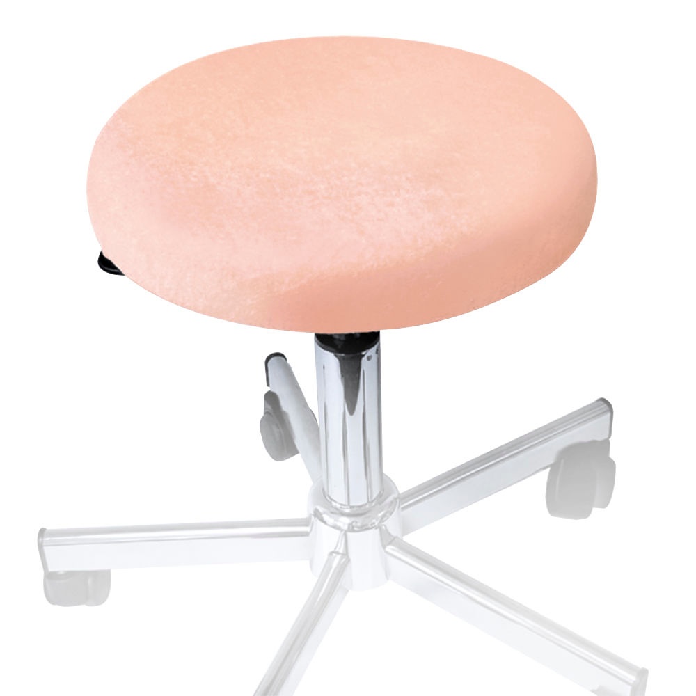 [MEG 940109.10] Hockerbezug Frottee apricot Für Hocker 40 bis 45 cm Ø