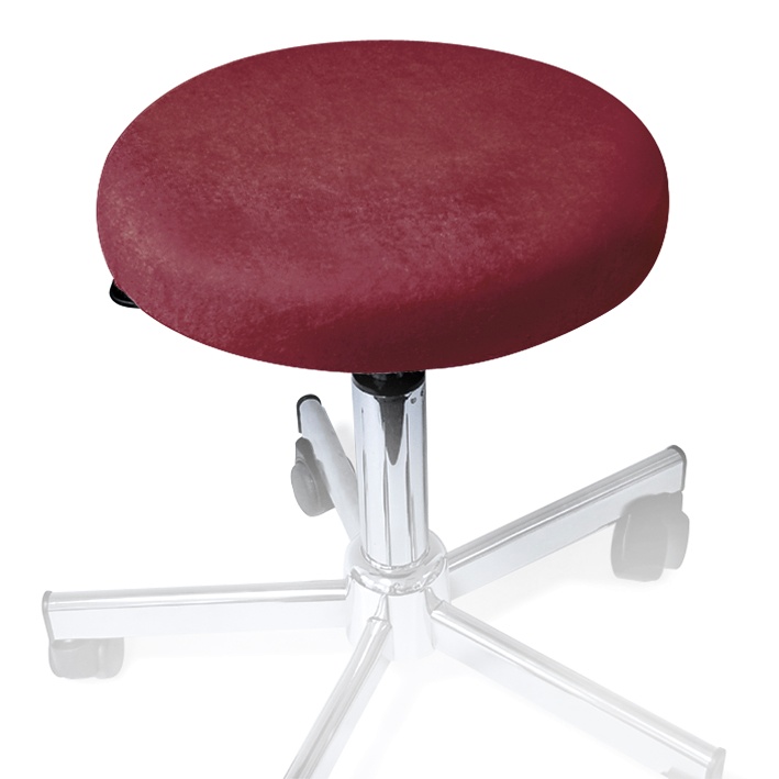 Hockerbezug Frottee brombeer Für Hocker 40 bis 45 cm Ø