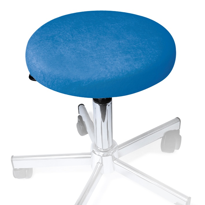 [MEG 940109.19] Hockerbezug Frottee aqua Für Hocker 40 bis 45 cm Ø