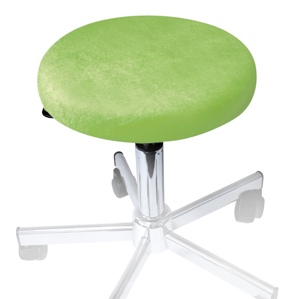 [MEG 940109.57] Hockerbezug Frottee apfelgrün Für Hocker 40 bis 45 cm Ø