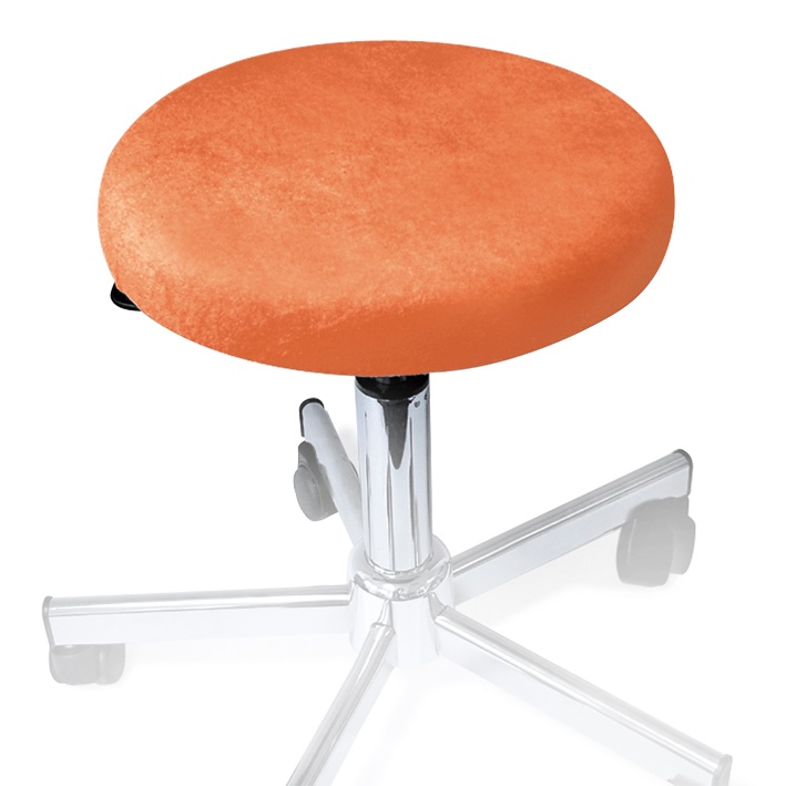 Hockerbezug Frottee terra Für Hocker 40 bis 45 cm Ø