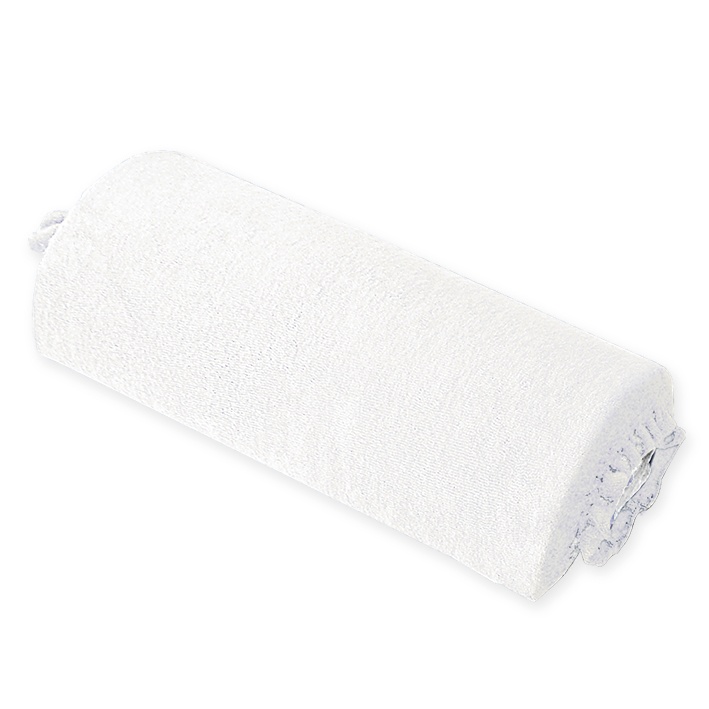 Nackenrollenbezug Frottee Weiß, für Halbrollen 40 cm
