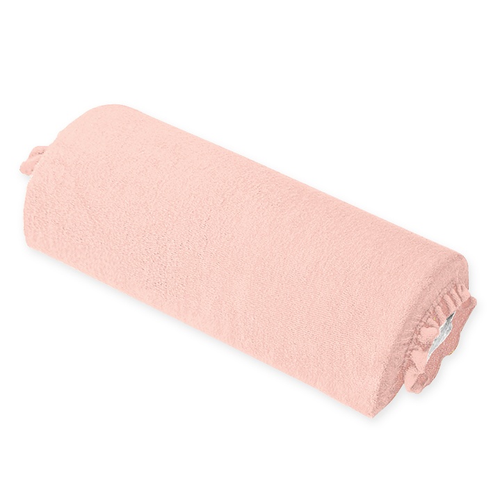 Nackenrollenbezug Frottee Apricot, für Halbrollen 40 cm