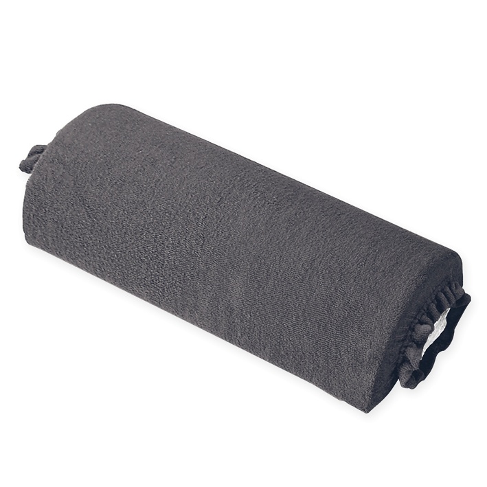 [MEG 940114.48] Nackenrollenbezug Frottee Graphit, für Halbrollen 40 cm
