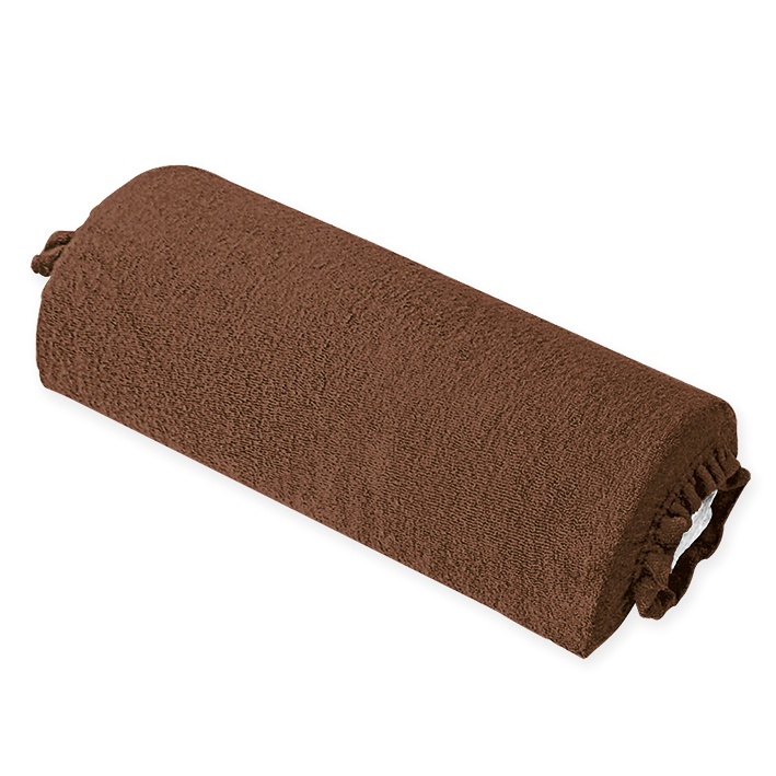[MEG 940114.69] Nackenrollenbezug Frottee Nougat, für Halbrollen 40 cm
