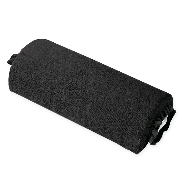 Nackenrollenbezug Frottee Schwarz, für Halbrollen 40 cm